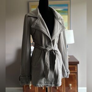 Tulle Women's Taupe Belted Trench Coat